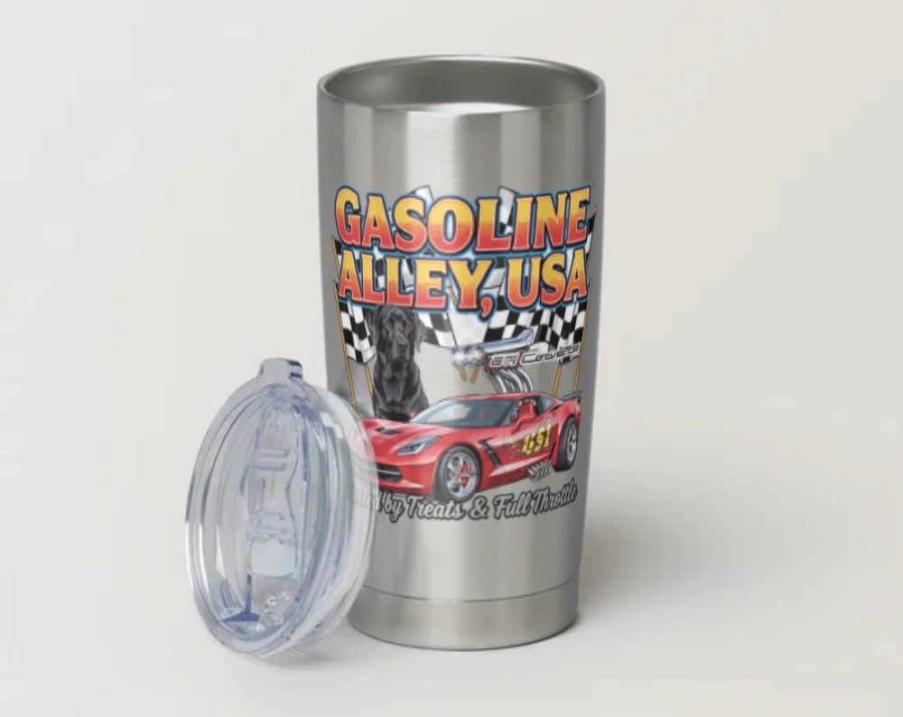 Insulated Tumbler “Fueled By Treats & Full Throttle” Collection