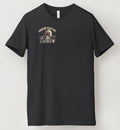 Gasoline Alley USA™ Redliners Collection men’s black tee with skull design, motorsport inspired.